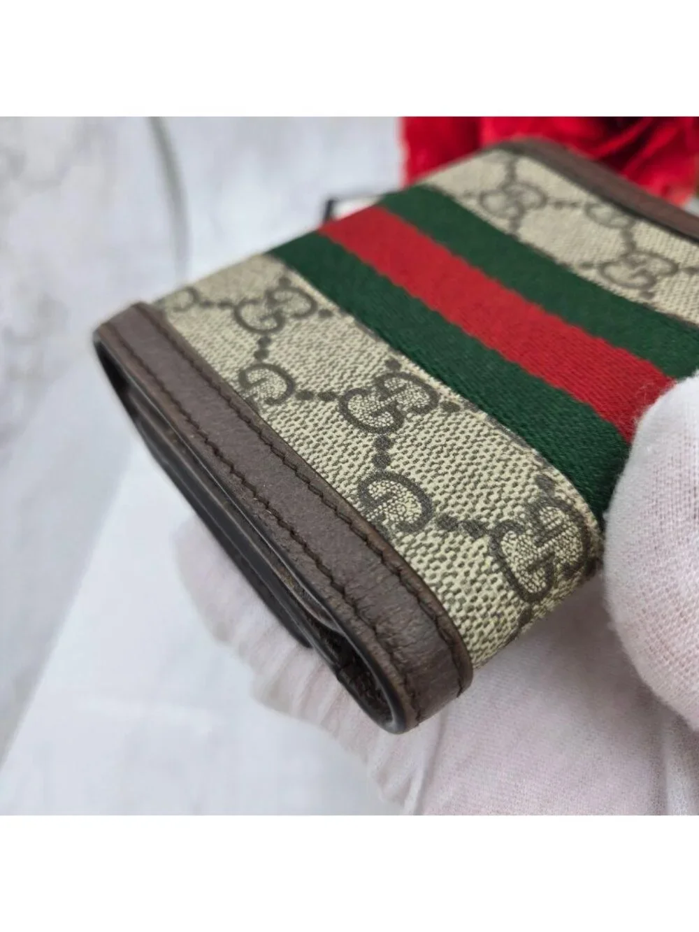 Gucci Fold Wallet Ophidia Sherry Line - Picture 7 of 15